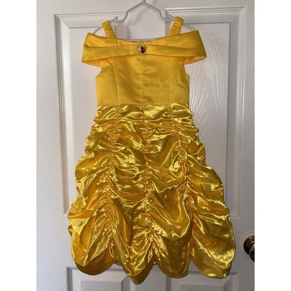 Toddler Girl Belle Princess Dress Up 3T 100 Yellow Beauty Costume Ball Gown
